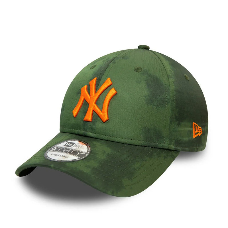 New Era Poly Print New York Yankees Cap - Green - قبعة
